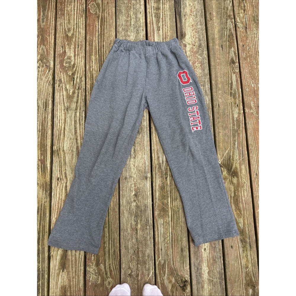 Grey Stadium Sweatpants Ohio State Buckeyes Football Down Leg Design Adult Small